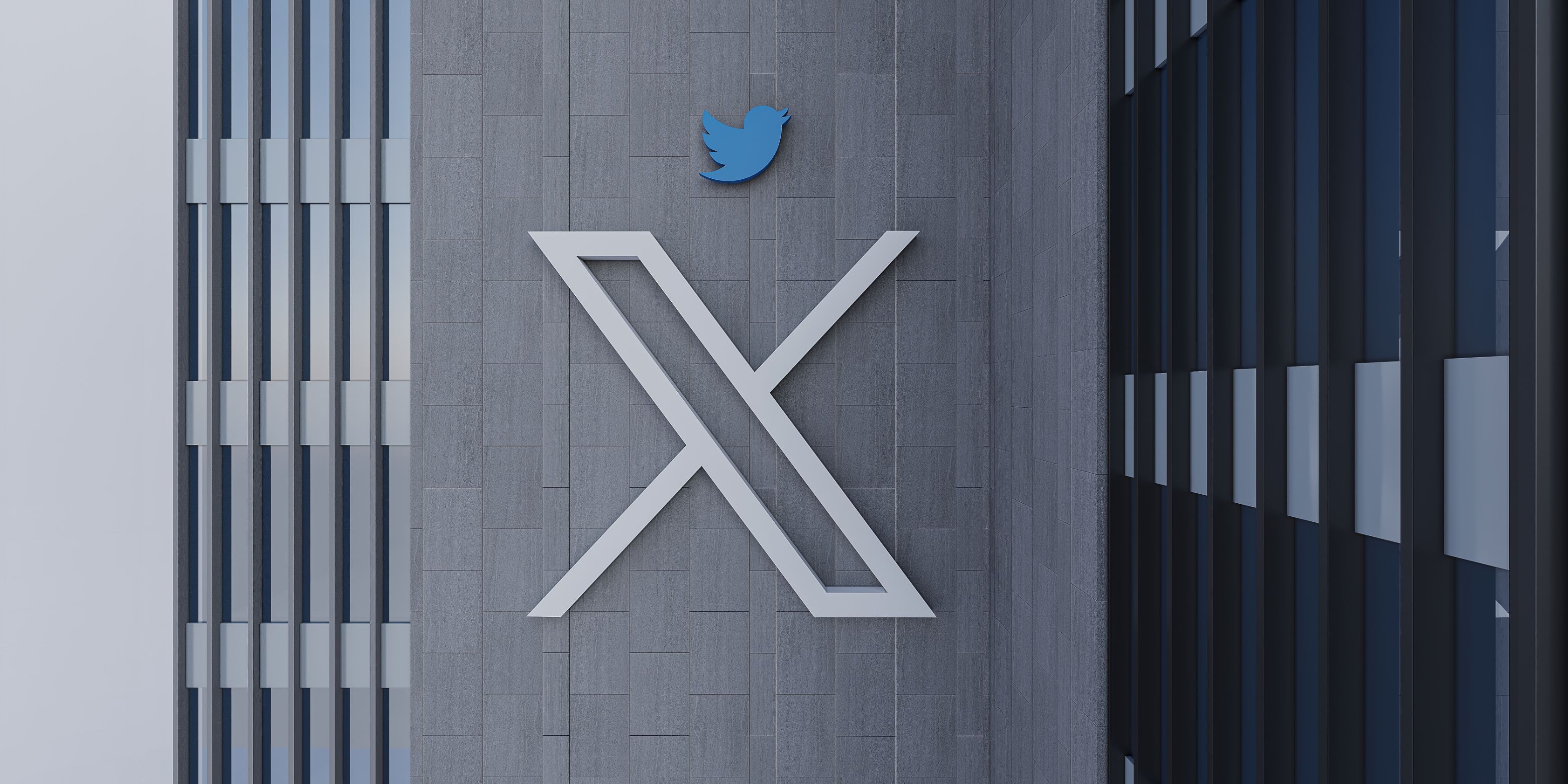 Twitter logo after renaming the company to x and moving the site to x.com